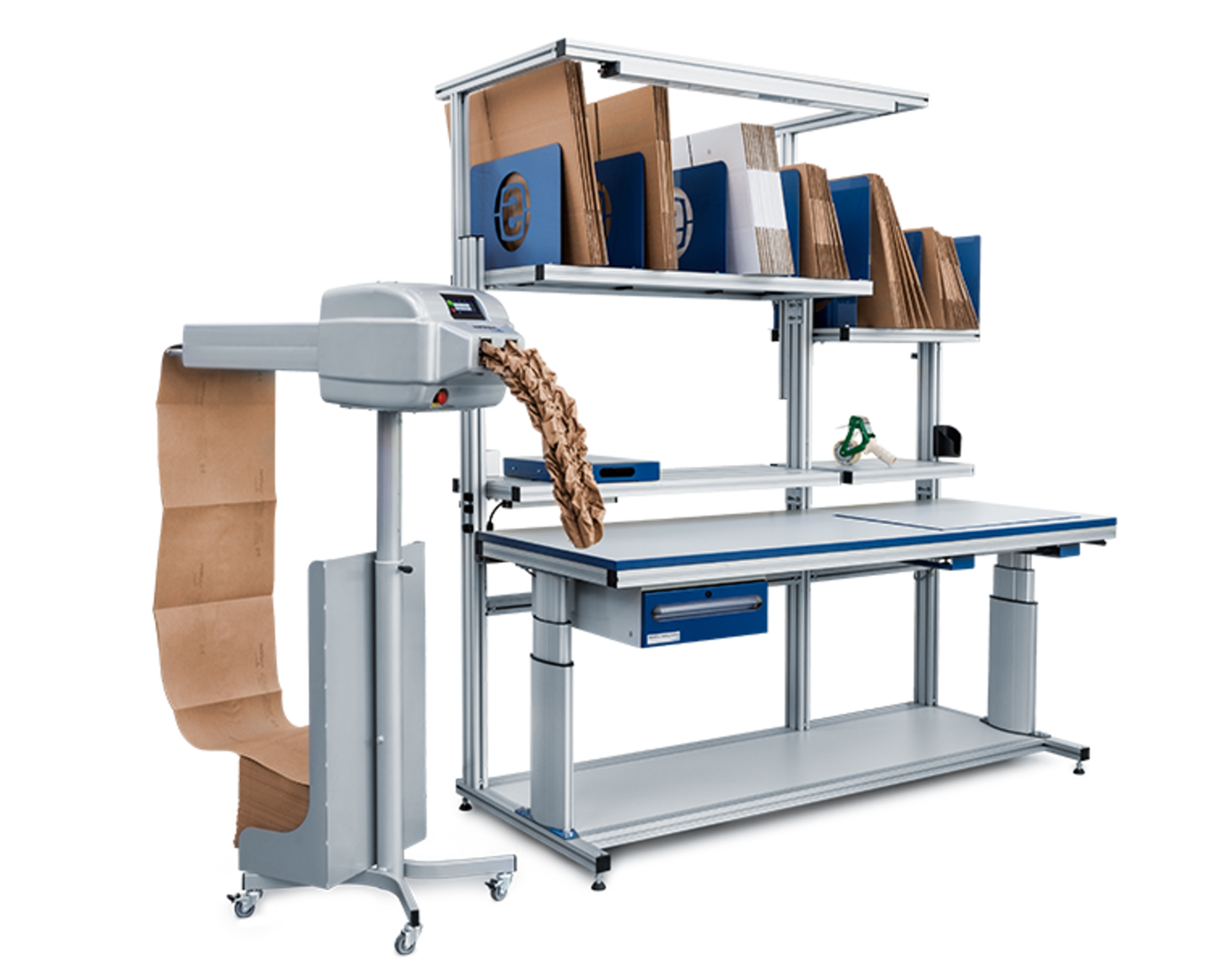 The PAPERplus® Track A Paper Cushioning Machine from Storopack