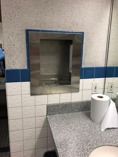 Towel Dispenser Before Installation